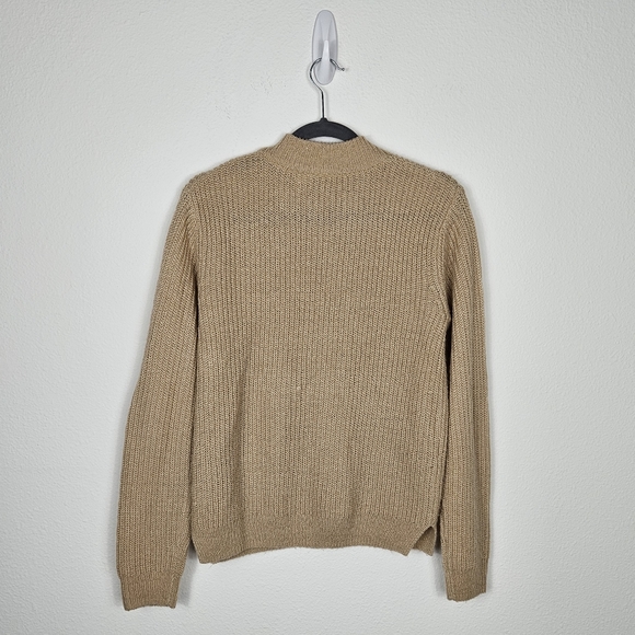 Roxy Mock Neck Pullover Knit Sweater Size Small - Tan - Picture 2 of 8